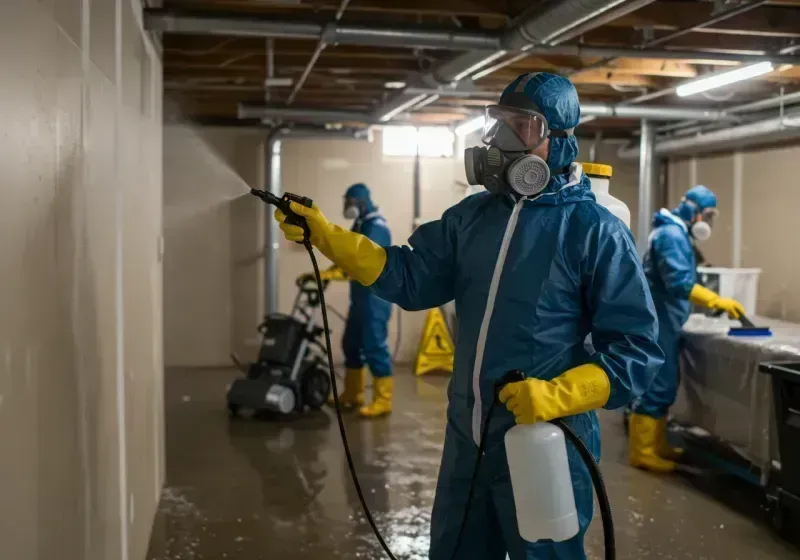 Basement Sanitization and Antimicrobial Treatment process in Georgetown, DE